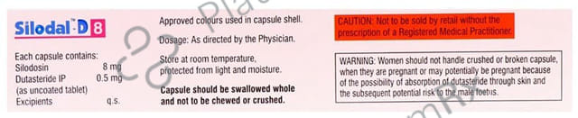 Silodal D 8/0.5mg Capsule 10s