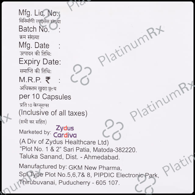 Zyrova C 10/75mg Capsule 10s