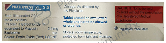 Prazopress XL 2.5mg Tablet OPS 30s