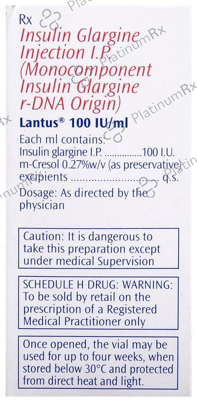 Lantus (100 IU/ml) (1*10ml Vial)