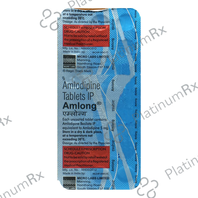 Amlong 5mg Tablet 15s
