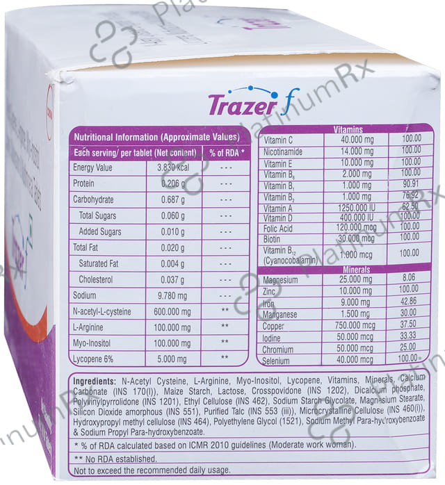 Trazer F Tablet 10s
