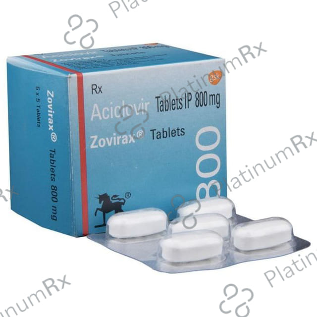 Zovirax 800mg Tablet 5s