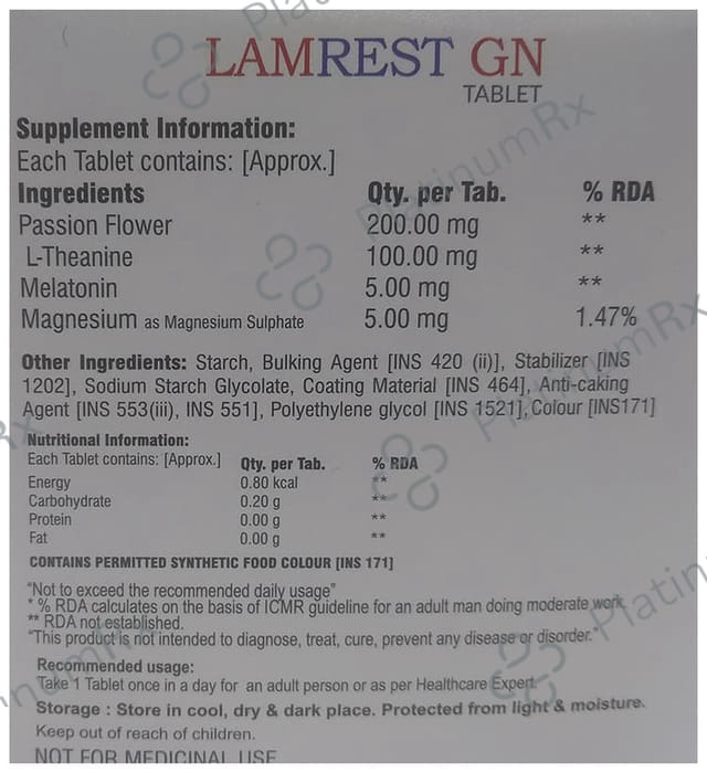 Lamrest GN Tablet 10s
