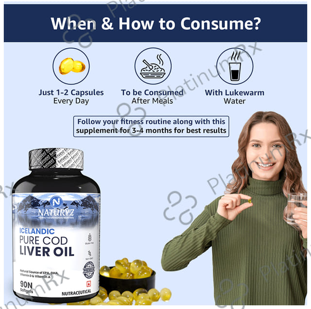 Naturyz Icelandic Pure Cod Liver Oil Capsule 90s