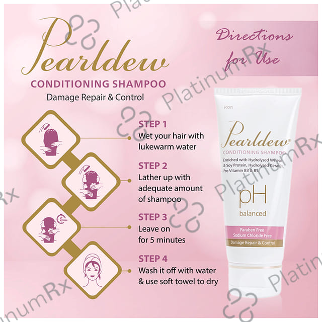 Pearldew Conditioning Shampoo (100ml Each) 3 Tubes
