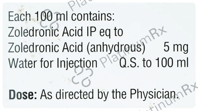 Zolfrac 5mg/100ml Injection 1s
