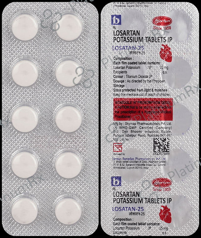 Losatan 25mg Tablet 10s