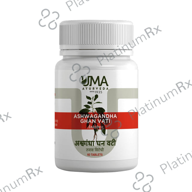 Uma Ayurveda Ashwagandha Ghan Vati Tablet 60s