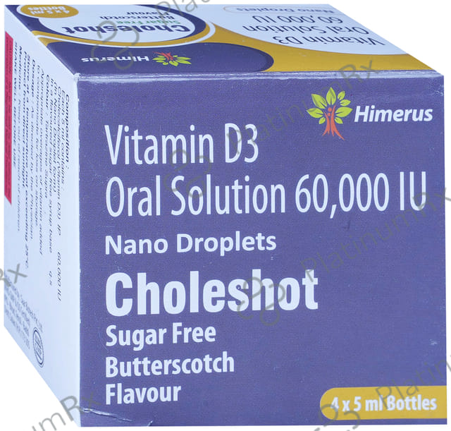 Choleshot Nano Butterscotch Flavour Sugar Free Oral Solution 5ml