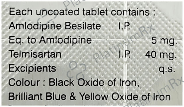 Telmopic AM 40mg/5mg Tablet