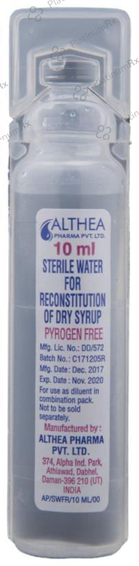 Azee 100mg Dry Syrup Peppermint 15ml