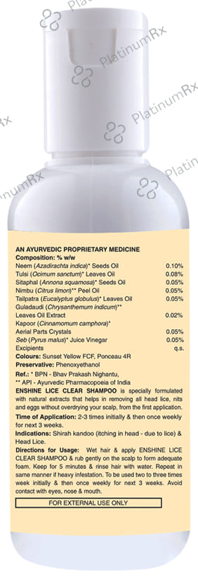 Enshine Lice Clear Shampoo