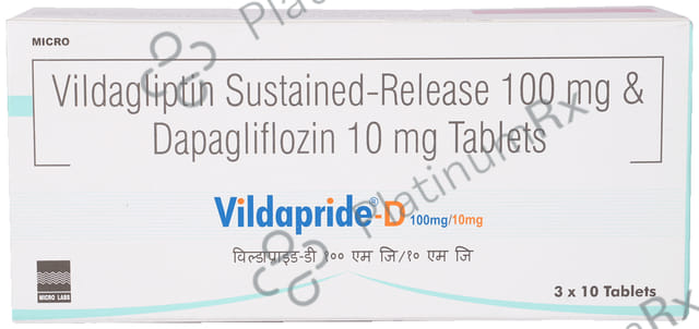 Vildapride D 10/100mg Tablet 10s