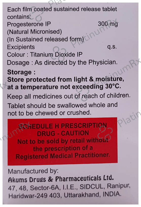 Progesnic 300mg Tablet SR