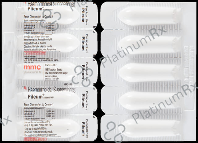 Pileum Suppository 5s