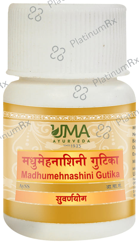 Uma Ayurveda Madhumehnashini Gutika (with Gold)