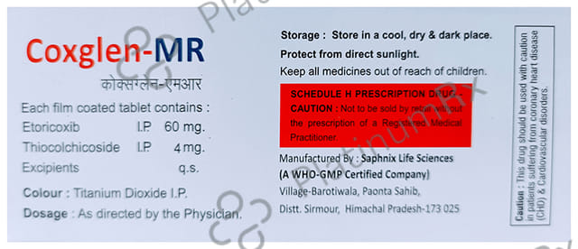 Coxglen MR 60/4mg Tablet 10s