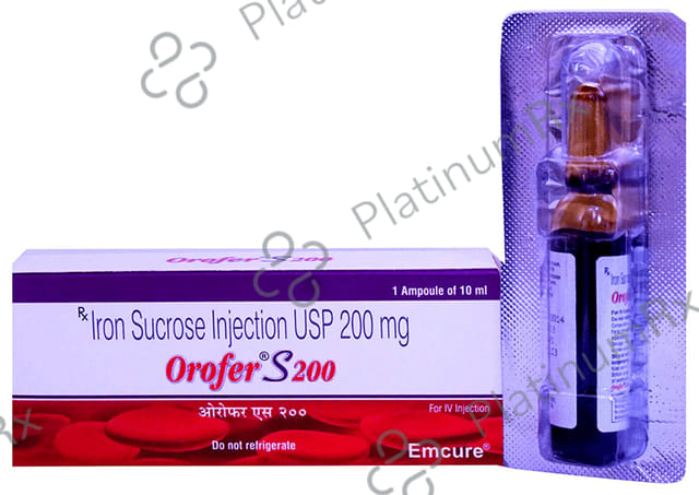 Orofer S 200mg Injection 10ml