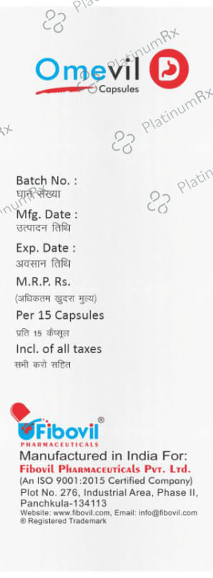 Omevil D 10/20mg Capsule 15s