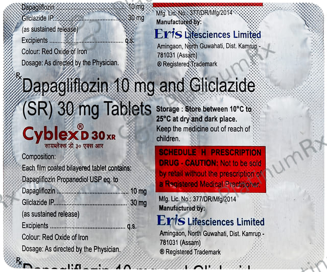Cyblex D 10/30mg XR Tablet 15s