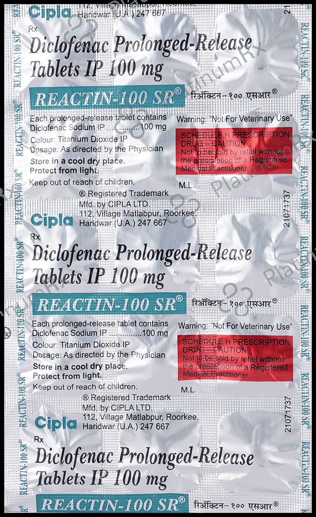 Reactin 100mg SR Tablet 15s
