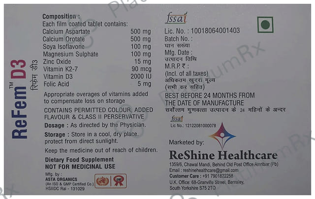 Refem D3 Tablet