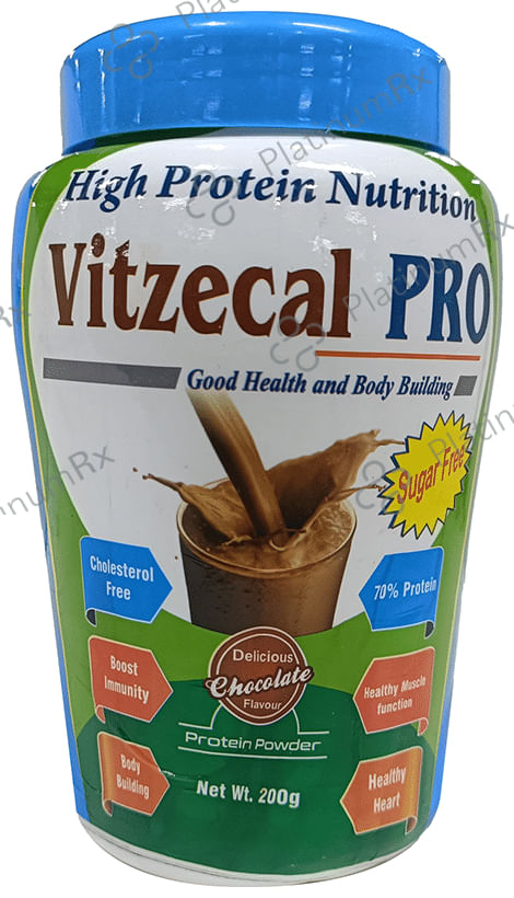 Vitzecal Pro Protein Sugar Free Delicious Chocolate Powder 200gm