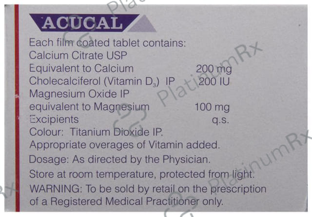 Acucal Tablet 10s