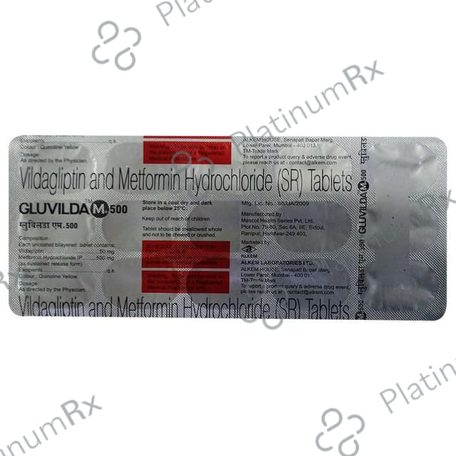 Gluvilda M+ 500/50mg Tablet SR 15s