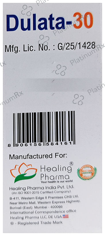 Dulata 30mg Tablet