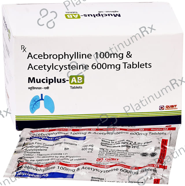 Muciplus 100/600mg AB Tablet 10s