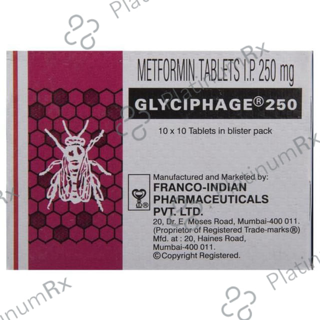 Glyciphage 250mg Tablet 10s