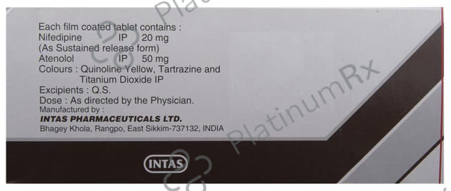 Nilol 50/20mg Tablet SR 10s