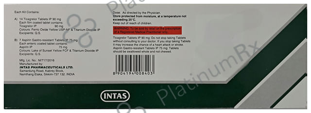 Ticastro AS 75/90mg Tablet Combikit 21s