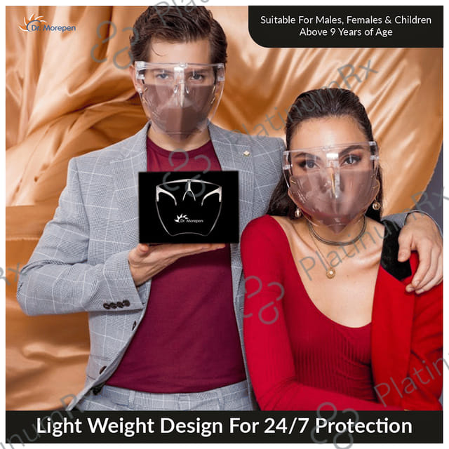 Dr. Morepen Goggle Style Face Shield Free Size