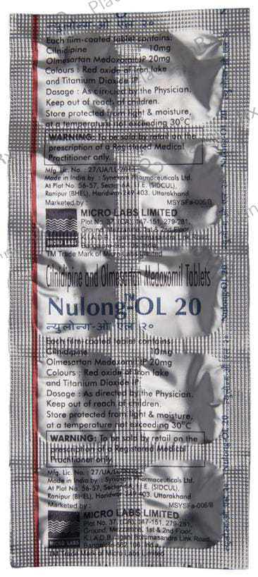 Nulong OL 20 10/20mg Tablet 10s