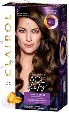Clairol Age Defy 5 Medium Brown Hair Color Kit