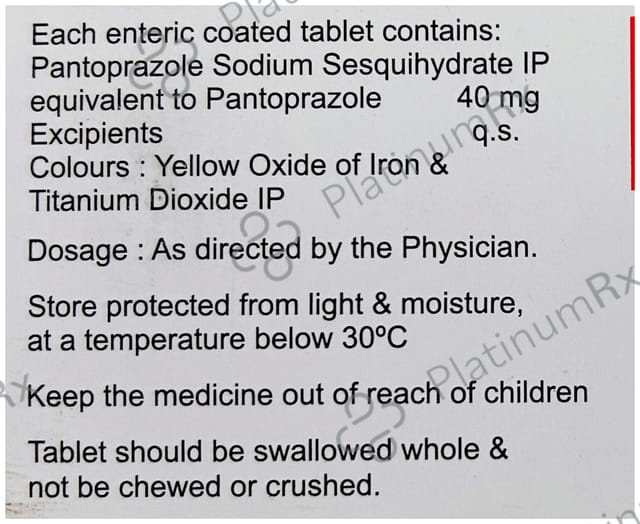Protochek 40mg Tablet 15s