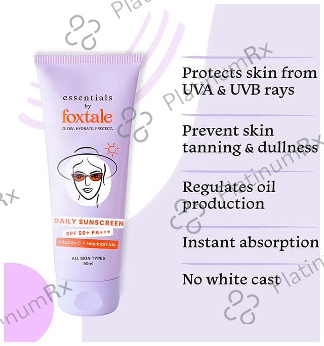 Foxtale Daily Sunscreen SPF 50+ Cream 2s
