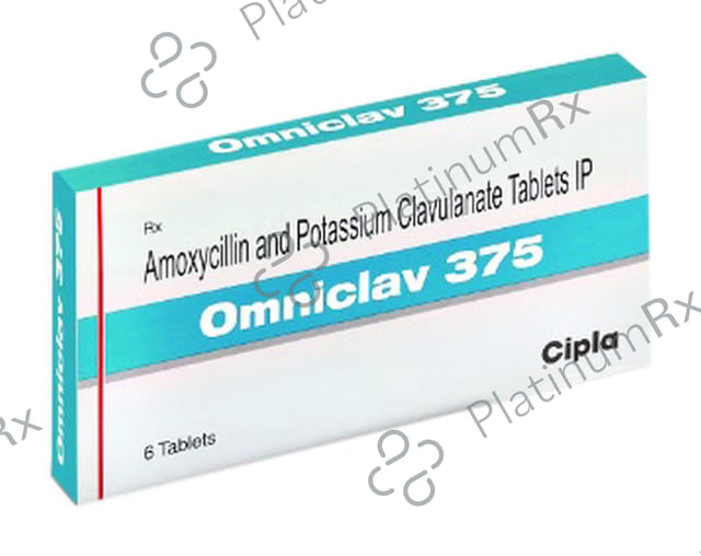 Omniclav 375mg Tablet 6s