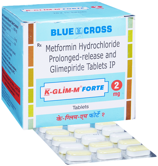 K Glim M Forte 2/1000mg Tablet SR 10s