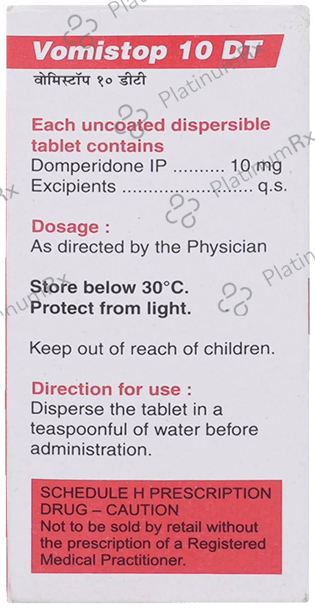 Vomistop 10mg DT Tablet 10s