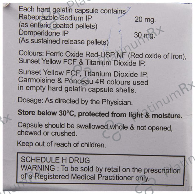 Rapeed D 30/20mg Capsule SR 10s