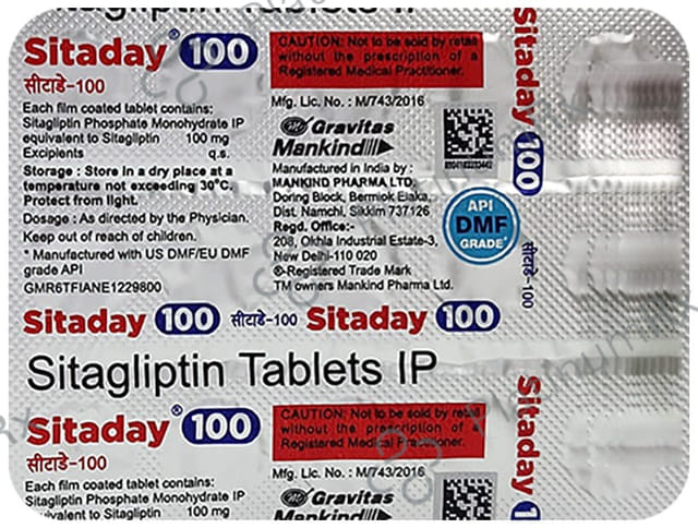 Sitaday 100mg Tablet 15s