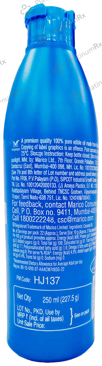 Parachute 100% Pure Coconut Oil 250 ml