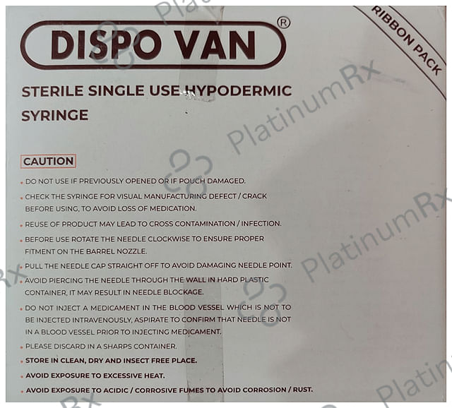Dispovan Syringe with Needle (25* 20ml)