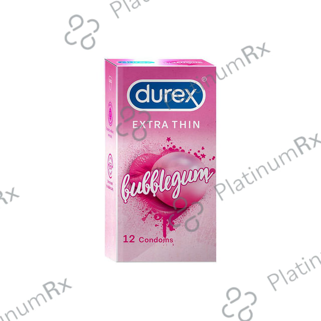 Durex Extra Thin Bubblegum Condom 12s