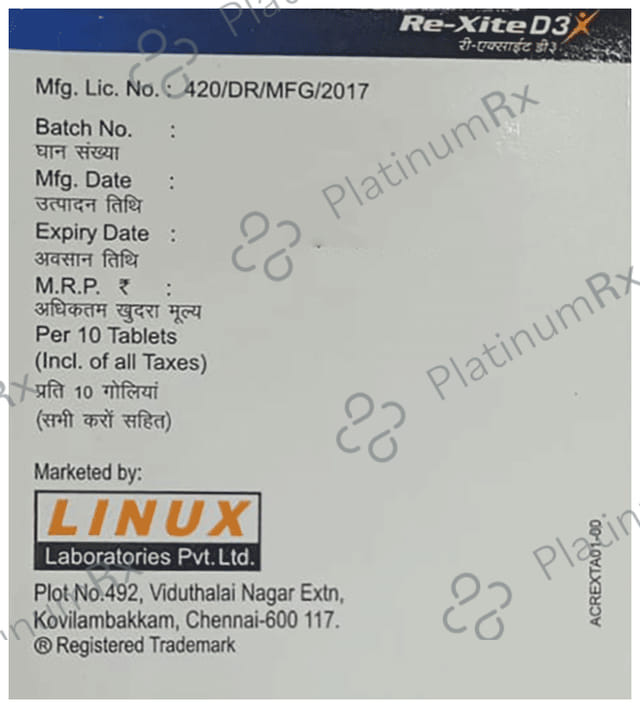 Rexite D3 Tablet 10s