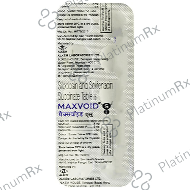 Maxvoid S 8/5mg Tablet 10s